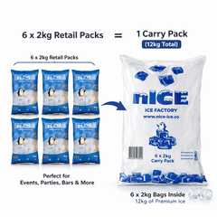 Cube Ice Retail Bag 2kg x 6