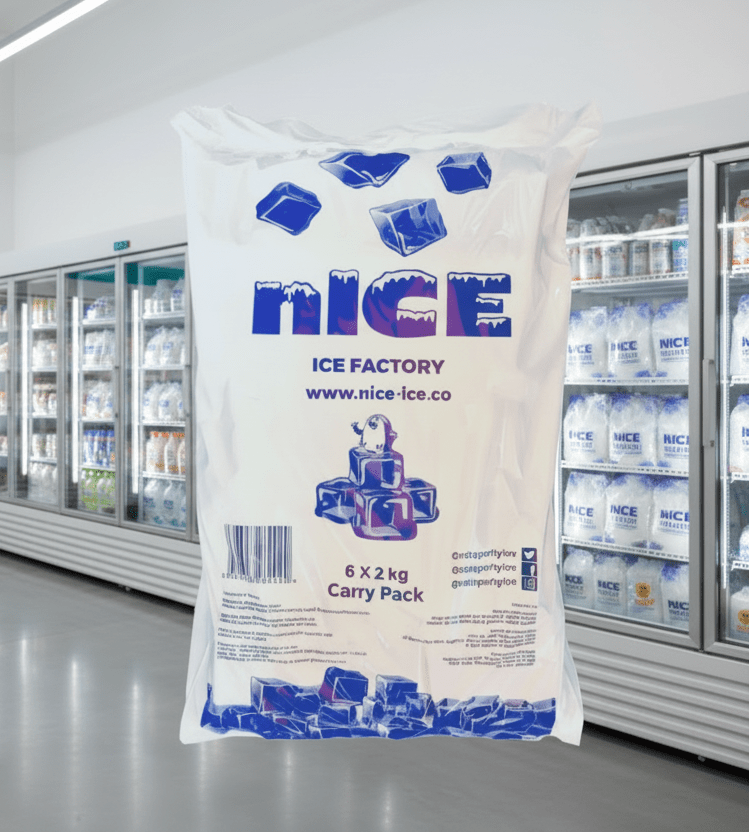 Cube Ice Retail Bag 2kg x 6 - NICE ICE
